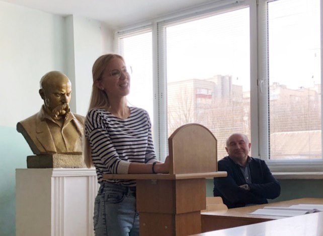 Ітрина Наталя ділиться досвідом навчання 